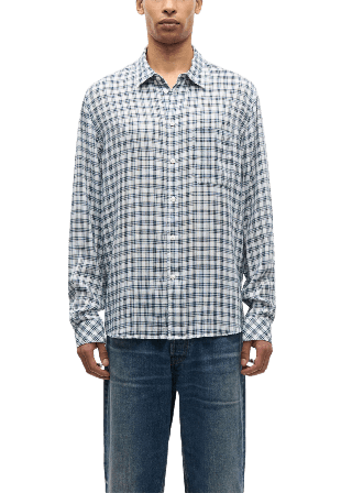 SAMSOE Saryan J shirt 15566 Skjortor Herr Blå XL