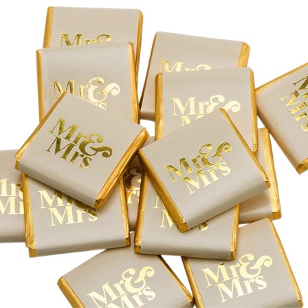Chokolade Firkanter Mr & Mrs Guld