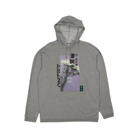 Kenzo Hoodie graphic print Grå, Herre, Størrelse: L