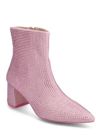 Mariahcras Boot Shoes Boots Ankle Boots Ankle Boot - Heel Lyserød Cras
