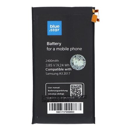 Blå stjerne Samsung A3 2017 Batteri 2400 mAh