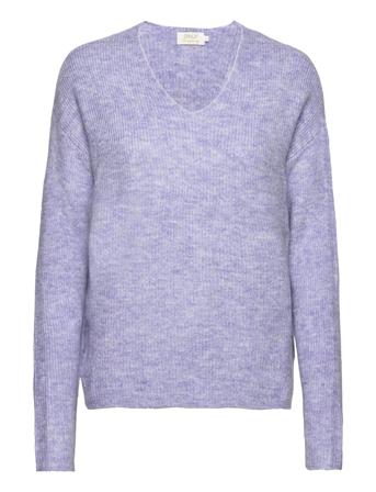 Onlcamilla V-Neck L/S Pullover Knt Noos Pullover Lilla ONLY*Betinget Tilbud