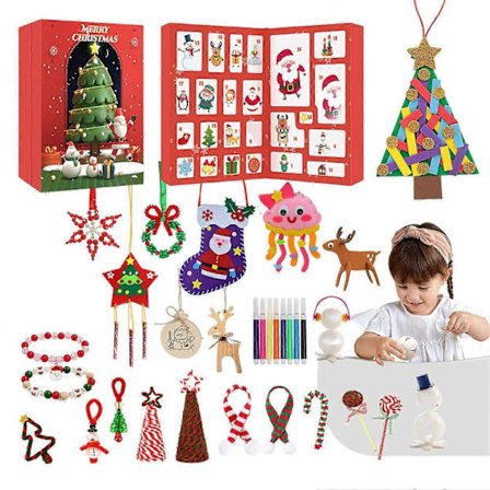 Julekalender 2025 Børn Håndværk Piger Jul Julepynt Træpynt Overraskelsesgaver Til Børn Piger Teenagere Børn
