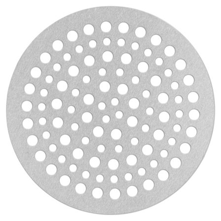 Rustfrit stål rundt bruseafløbsfilter 68 mm anti-blokeringsnet si