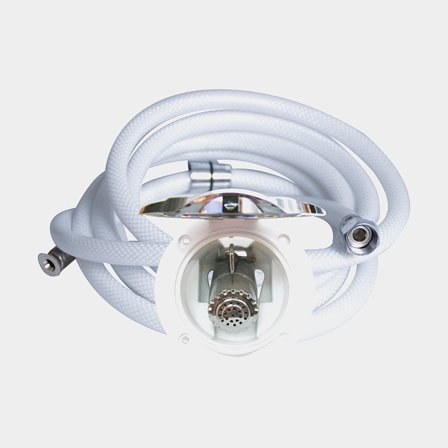 Dusch båt / infälld dusch Nuova Rade, med slang 3 meter, lock i plast, kromfärgad