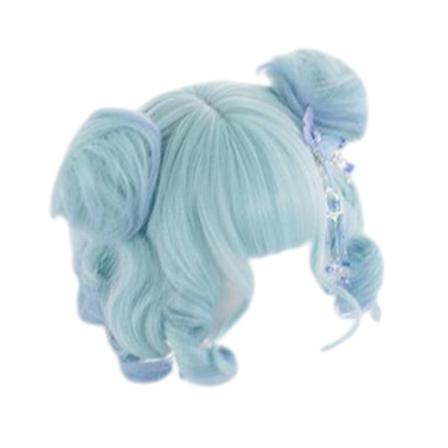 Fiber Lätt att bära Lolita Peruk Med Bangs Snygg Och Elegant För