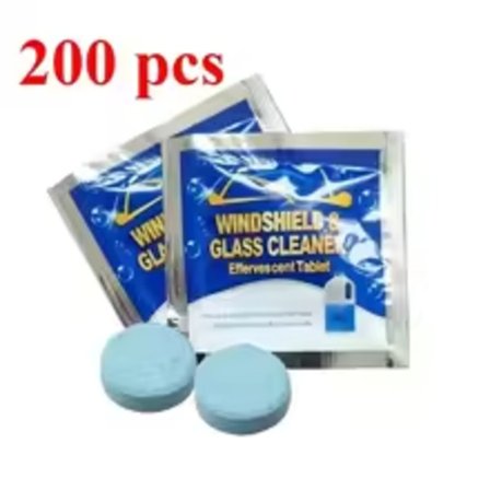 Kiinteä puhdistusaine auton tuulilasin puhdistusaine poretabletti auton pyyhin 200 kpl