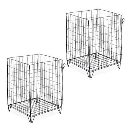 Metalliset kompostorit, joissa pohjaritilä, 2 kpl sarja