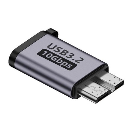 2 stk. Micro-B Hann til Type C Hunn Adapter Type-C USB3.0 Micro-B Kobling for Ekstern Harddisk HDD Kabel Adapter
