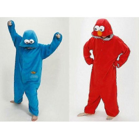 Voksen Sesamgade Cookie Elmo Kostume-r-lingling}