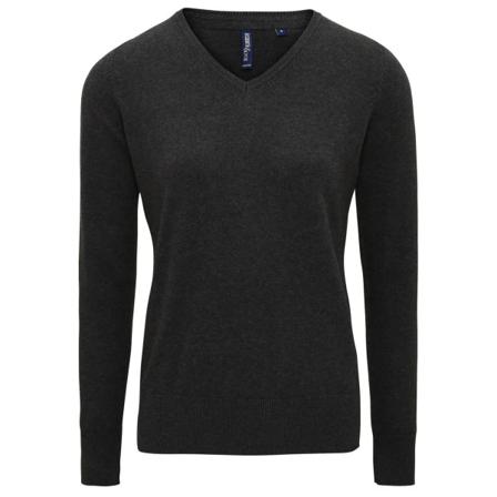 Asquith And Fox Dam/dam V-ringad Tröja L Svart Ljung