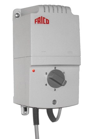 Frico 5001 Transformator 1-faset, 3 A, 5-trinnsregulering, 230 V, Strømbrytere & vegguttak