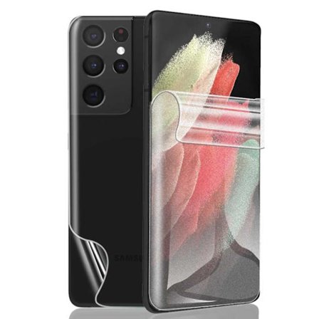 2-pakke Galaxy S21 Ultra Display Film + Beskyttende film til ryg