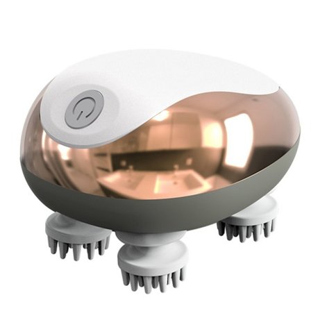 Gears Mini Hovedbundsmassageapparat Trådløs Tør og Våd Bærbar Massageapparat til Badeværelse