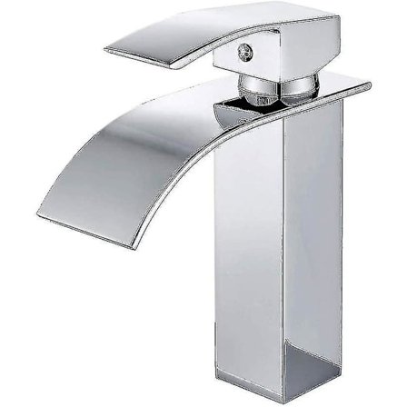 Fosskran for servant med én håndtak og ett hull, kromfinish