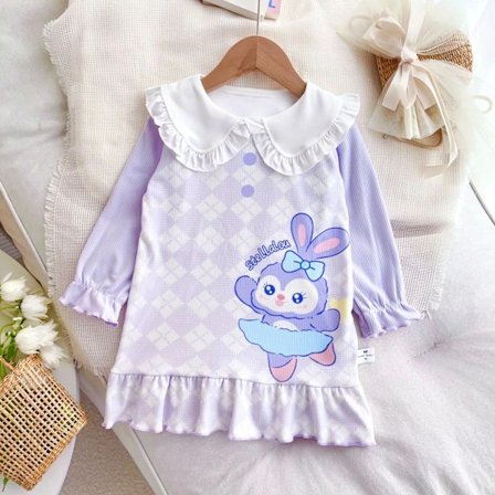 Anime Barn Nattkjole Komfortabel kjole Loungewear Pyjamas Pustende Casual Prinsesse Skjørt Kawaii Småbarn Hjemmeklær Gave Prinsesse 17