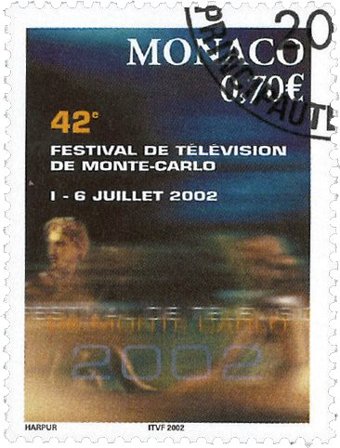 Monaco - TV Festival - Stemplet frimærke