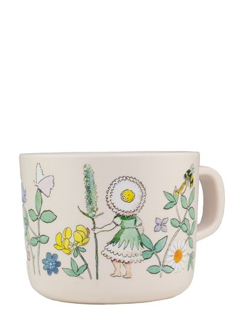 Rätt Start Beskow Flowerfestival, Cup With Handle - Multi/patterned - ONE SIZE