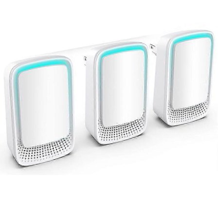 3-pak Negative Ion Luftrensere med EU-stik til Hjemmebrug