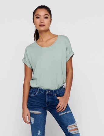 ONLY Onlmoster S/S O-Neck Top Noos Jrs - Green - XS
