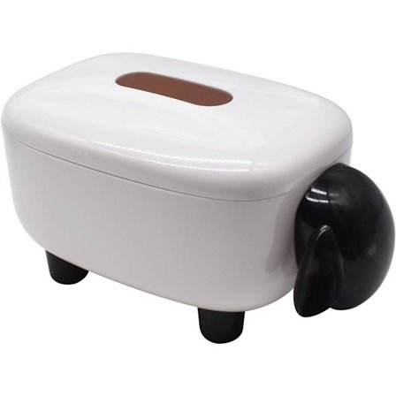 (Svart) 1 Stykke Serviettboks, Vevsboks Fårformet Øvre Spor Pa