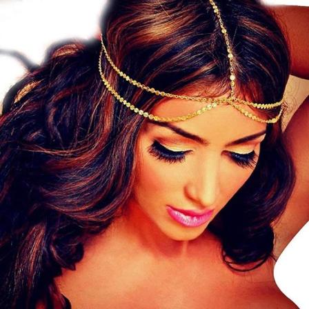 Naisten ja tyttöjen päähinekoru, kaksinkertainen metallipääpanta, juhlapannan hiuspanta, päähineen lisävarusteet (kulta)