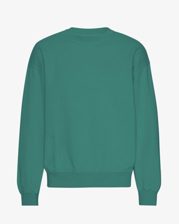 Organic Oversized Crew - Pine Green XL