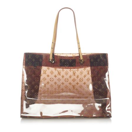 Louis Vuitton Vintage Monogram Vinyl Cabas Cruise Plastic Vinyl France brun, Dam Vintage Väskor, Dam, Storlek: ONE SIZE