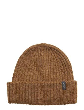 Slhmerino Wool Beanie B Accessories Headwear Beanies Brun Selected Homme*Betinget Tilbud