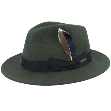 Stetson - Grön traditionalbeanie Hatt - Woolfelt Rain Forest Traveller @ Hatstore