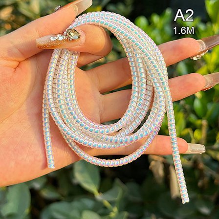 1,6 m spiralladdare kabel sladdskydd Antibrott fjäderskydd