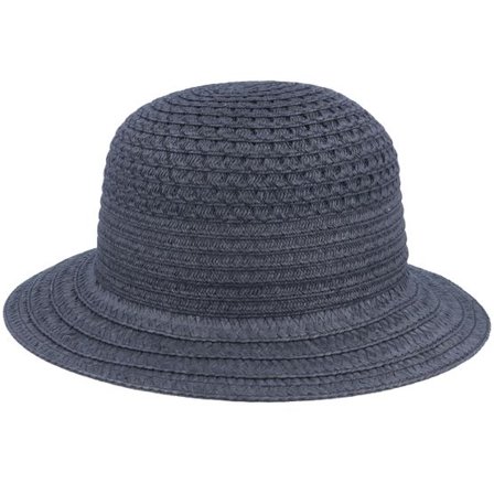 Seeberger - Svart bucket Hatt - Cloche In Braid Mix Black Bucket Straw Hat @ Hatstore