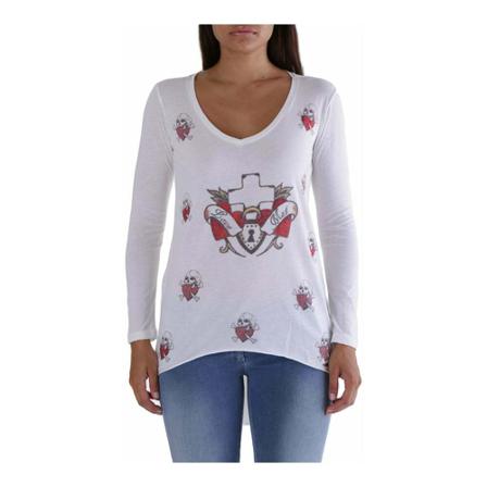 Met, T-Shirt Wit, Dames, Maat:S