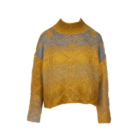 Dondup, Turtlenecks Geel, Dames, Maat:XS