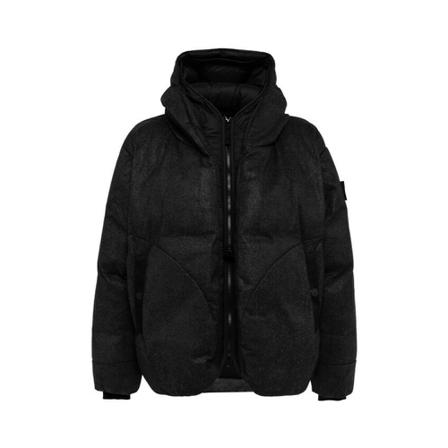 Stone Island - Dunjackor - Svart - Herr - Storlek: L, Herr, Storlek: L