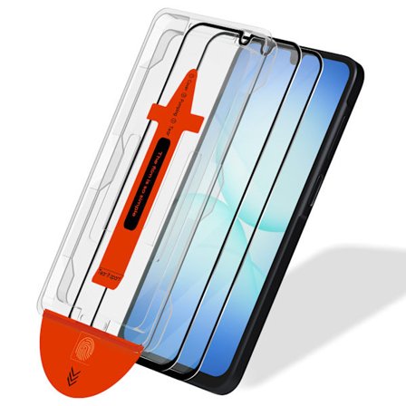 2-pack Samsung A17 skärmskydd - härdat glas | [Automatisk installation] - Bubblelfri Samsung A17 EasyFit