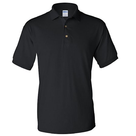 Gildan Adult DryBlend Jersey Kortärmad Polotröja 2XL Svart