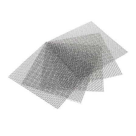 10 stk. 304 rustfrit stål trådnet pude mosnet akvarium fisk tank vand græs planter fast net ornamenter - 8x8cm (sølv)