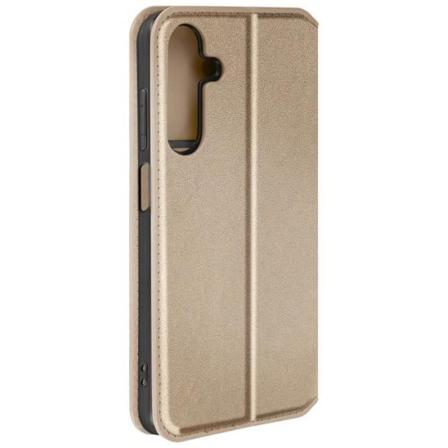 Fodral till Samsung Galaxy A15 - AVIZAR - Korthållare Videostöd Guld - Halvstyvt - Syntetiskt - Blandat Gul