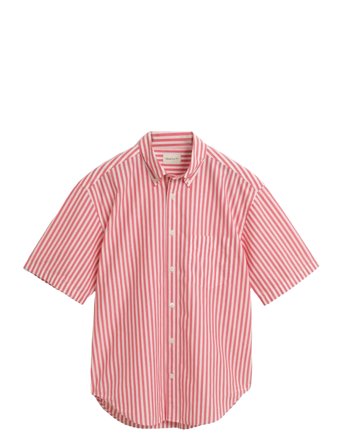 Rel Heritage Poplin Ss Shirt Pink GANT