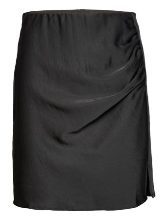 Yastelladrape Hw Mini Skirt - Show Black YAS