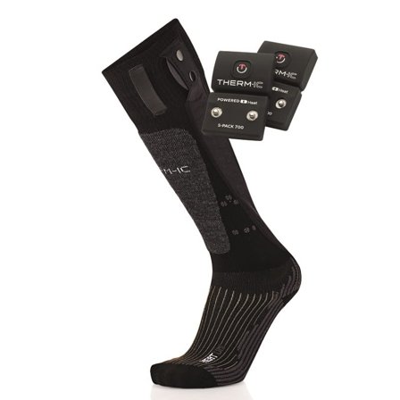 Therm-ic Powersock Set Heat Uni + S-Pack 700 V2 Unisex ski socks Black 39/41