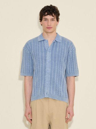 Holzweiler Drift Polo - Light Blue - Men's - S