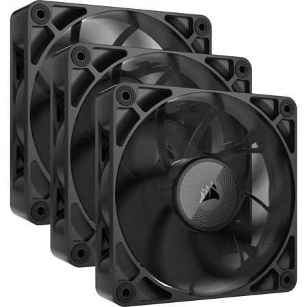 Corsair iCUE LINK RX120 MAX Vifte 3pk (sort) 120mm, 400 - 2000RPM ±10%, 10 - 29.5 dBA