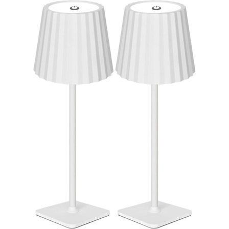 2 himmennettävän pöytälampun setti, akkukäyttöiset langattomat lamput kosketustoiminnolla ja 3 valaistustilaa_TF_TF