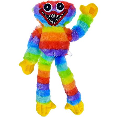 40cm Huggy Wuggy Plussj, Huggy Wuggy Leke, Myk Stoffdyr fra Spillet, Blå Skrekk Pølsemonster Plussjdukke for Fans og Barnas Bursdag