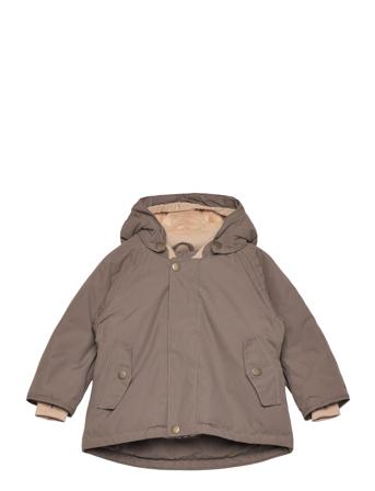 Matwally Fleece Lined Winter Jacket. Grs Outerwear Snow-ski Clothing Snow-ski Jacket Beige Mini A Ture