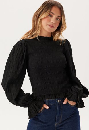 BUBBLEROOM - Frill Structured Blouse - XL