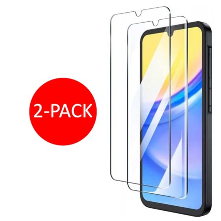 2-pak Samsung Galaxy A15 Skærmbeskytter Hærdet Glas Premium