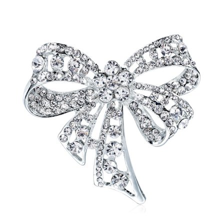 Broche avec diamanter, strass arc broche, vêtements de mode pour hommes et femmes, cadeaux de vacances